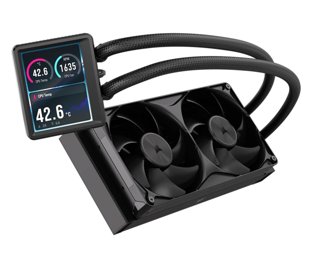 Corsair NAUTILUS II 240 RS LCD 2x120mm - 1603097 - zdjęcie 2